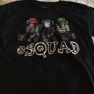 Black Seattle cotton T-shirt size large